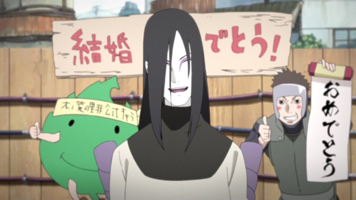 嘲笑のひよこ すすき Twitterren 大蛇丸 ナルト君 ヒナタさん 色々あったけど 結婚おめでとう ヤマト先生とこのリンも一緒にwwww Naruto ナルト Naruto疾風伝 アニナル 木ノ葉秘伝 Tvtokyo