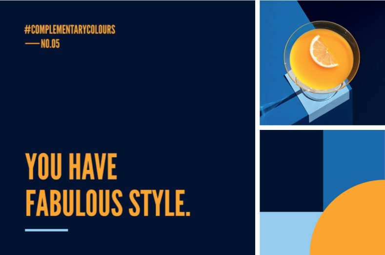 ElmwoodTweets's tweet image. #ComplementaryColours No.05. RGB: Orange 253 164 48/ Navy 1 19 48/ Blue 13 105 172/ Sky 147 204 236. Photo: Carl Kleiner. #elmwood_melbourne
