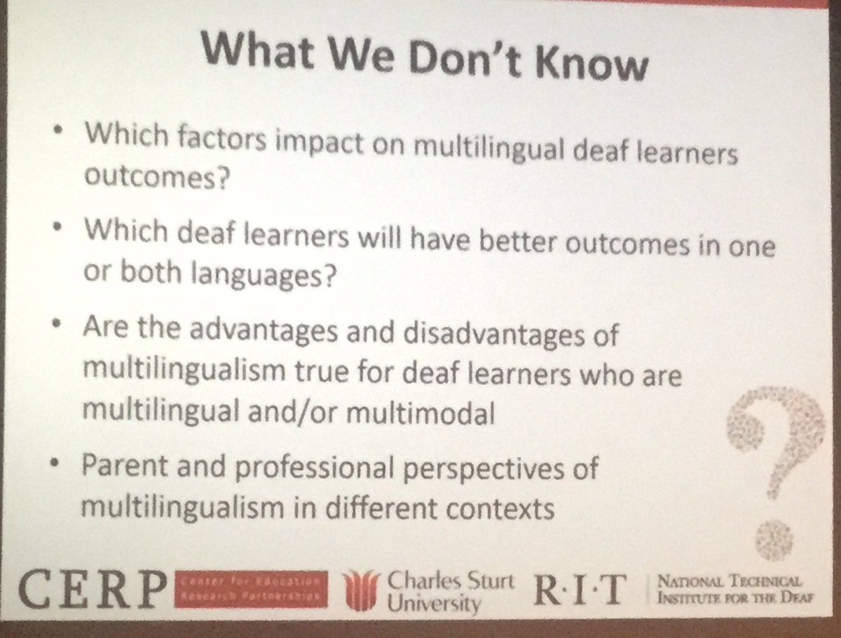 Kathryn Crowe (Australia) presents on language acquisition in a multilingual world #TDL2017 and don't know ...