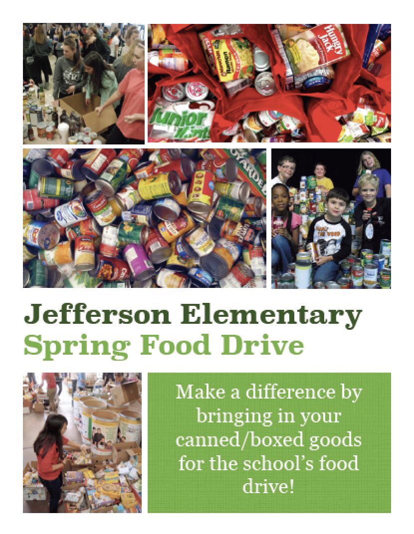 JeffersonPCSC's tweet photo. We are collecting canned/boxed food for PHS Student council. Fri. items will be delivered to our local pantry. Community welcome to donate. https://t.co/V0m3LcdjJM