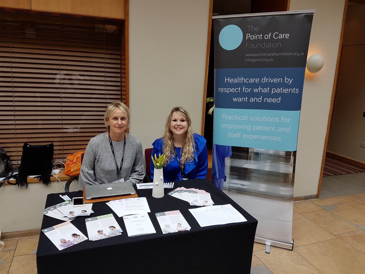 PointofCareFdn's tweet photo. Janice &amp; @SophiePoCF are all set up at the @TheKingsFund 'Great place to work' event. Visit them to find more out about our work! #kflead https://t.co/DXbSA3fOEV
