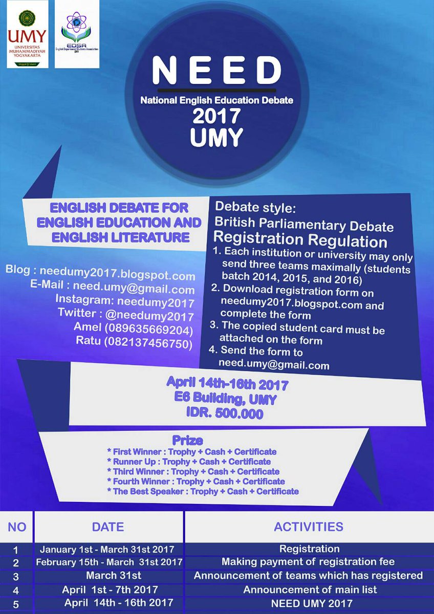 needumy2017's tweet photo. Night fellas 😊 , Come on lets join us in english debate competation, We still open the registration until 31st March 2017 https://t.co/GfDp8RpPbH