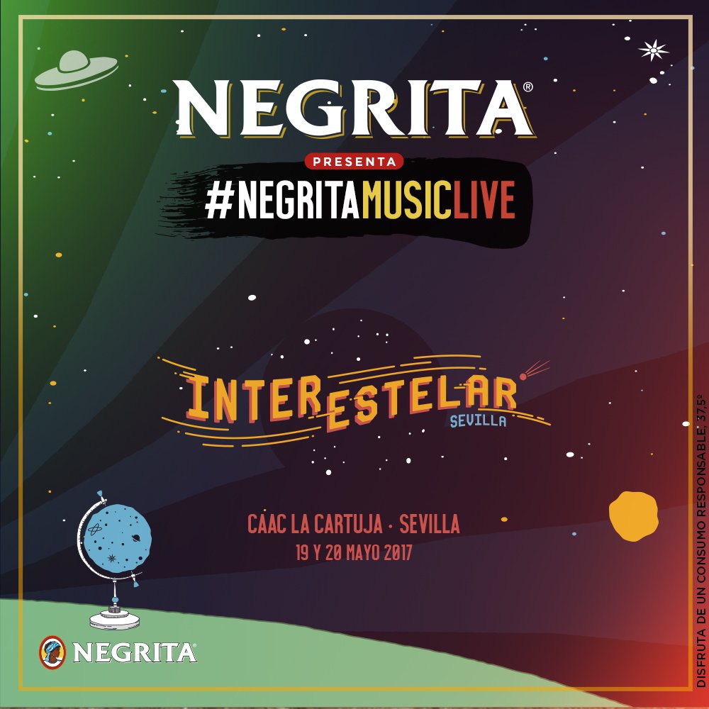 RonNegrita's tweet photo. Dos meses y nos vamos de cabeza a @interestelarsev 🚀 ¡El festivalazo espacial! 🚀¿Vienes? ¡Sorteamos una entrada doble! Síguenos y haz RT ;) https://t.co/QchjwjjlUT