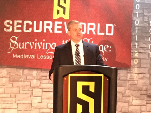FBIBoston's tweet photo. SAC Shaw kicks off #SWBOS17 with a cyber security threat briefing, stressing the importance of partnerships with the private sector. https://t.co/2yiCUnTldW
