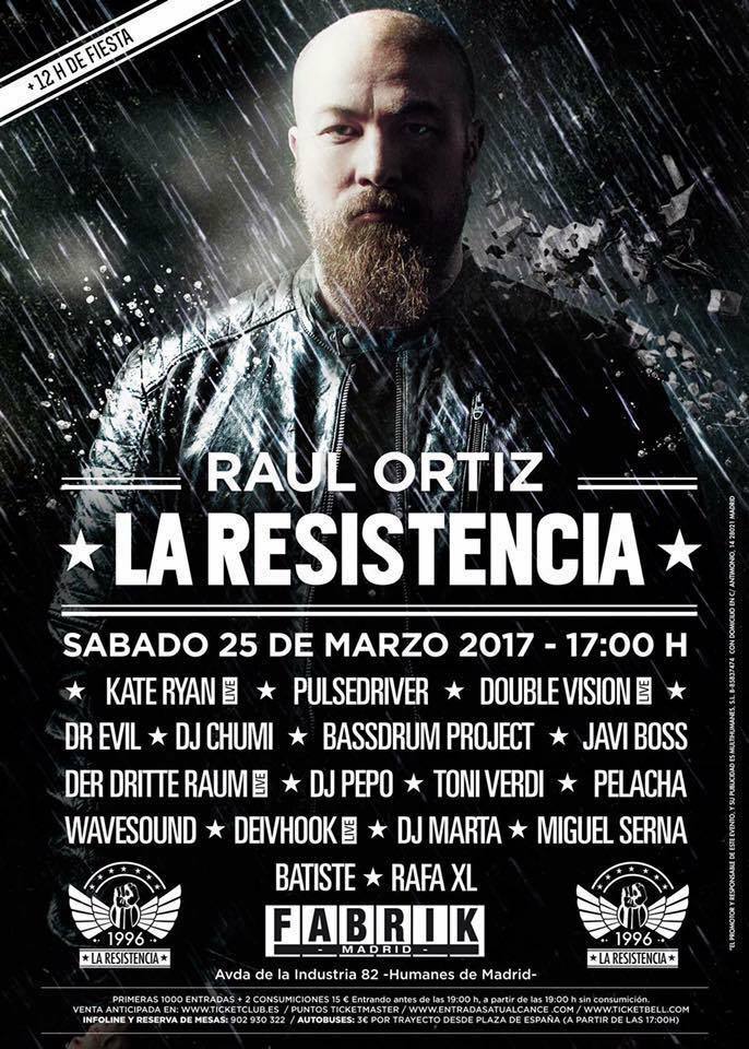 BassdrumProject's tweet image. Madrid allá vamos!!! #LaResistencia by @djRaulOrtiz en @fabrikdiscoteca