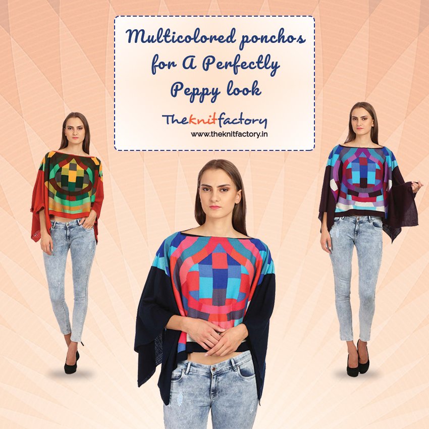 KnitFactoryIn's tweet photo. Add color to your wardrobe with these multicolored ponchos. Shop- https://t.co/oyS2DEsO9b
#TheKnitfactory #clothing #online #shopping #style https://t.co/q8c0fTlv31