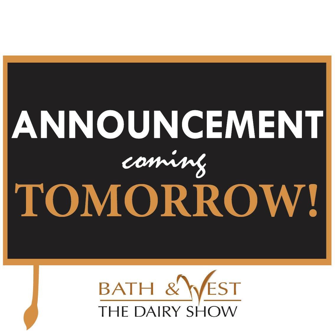 Announcement. Tomorrow. #TeamDairy