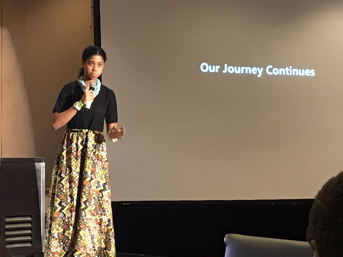 VenterGert's tweet photo. #leadandthrive Zuriel giving an eye opening talk on how she is changing the face of girls education. Respect @HiltonSandton https://t.co/wzoO4pqaPY