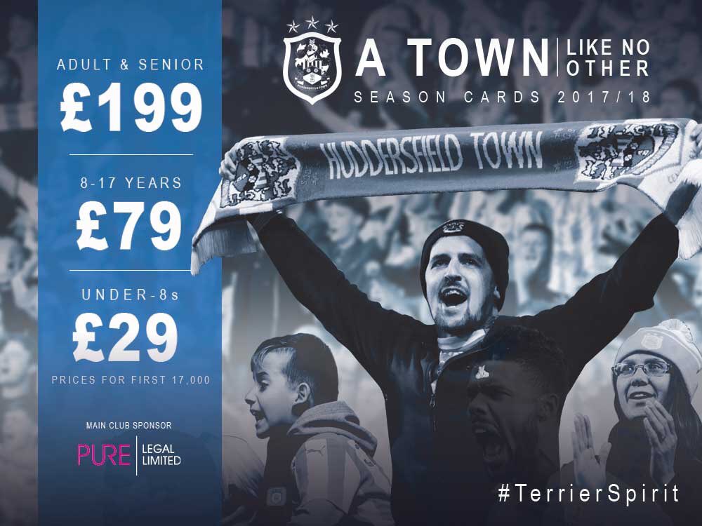 Huddersfield deserve huge credit for their season ticket prices for next season.

- Adults: £199
- 8-17s: £79
- U8's: £29

👏🏼 #HTAFC