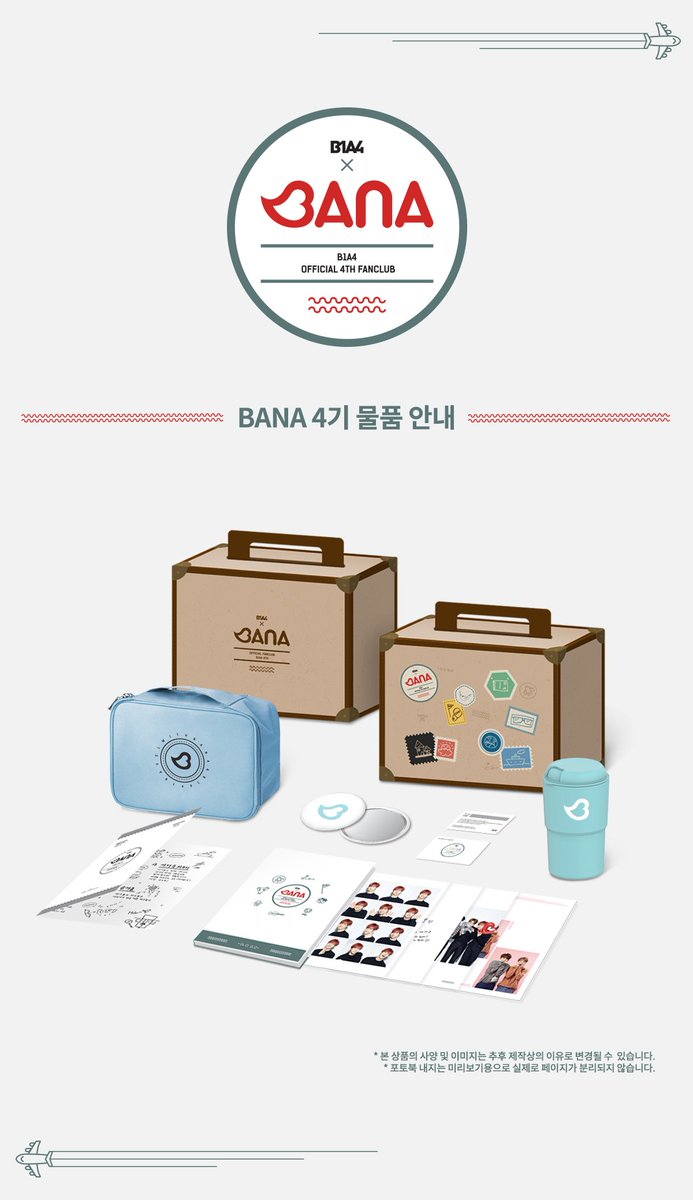 _B1A4OFFICIAL's tweet photo. B1A4 OFFICIAL FANCLUB BANA 4기 물품 배송 및 상세 안내 
(https://t.co/RNajnzQvkJ) #B1A4 #BANA_4th https://t.co/Sw9goDzAE9