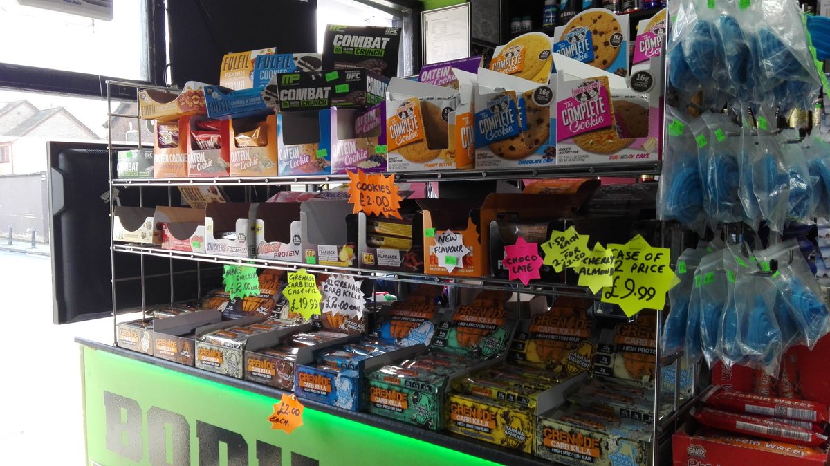 bodymanialtd's tweet photo. Good afternoon we are open today from 10am till 8pm! Feeling hungry? Gets some #protein . #definitioninthemaking #gym #fitness #diet #fatcry https://t.co/rpZgU4nkQm