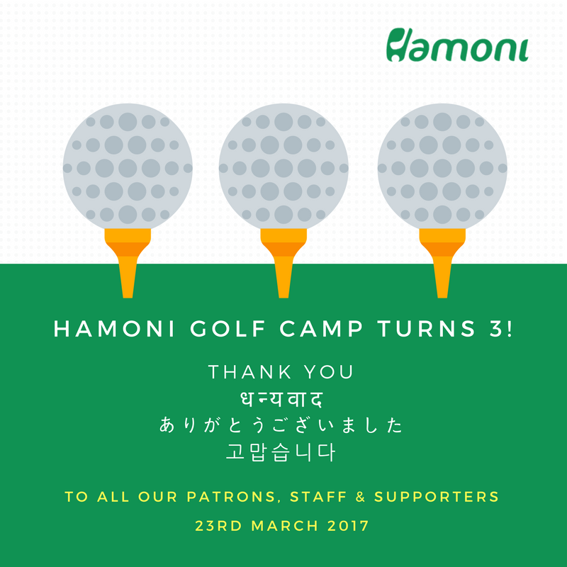 HamoniGolf's tweet photo. @HamoniGolf Camp turns 3 today! A big THANK U to all our patrons, staff &amp; supporters! #golfisforme #gurgaon #golf #playgolf #learngolf https://t.co/bY8PNa5gdU