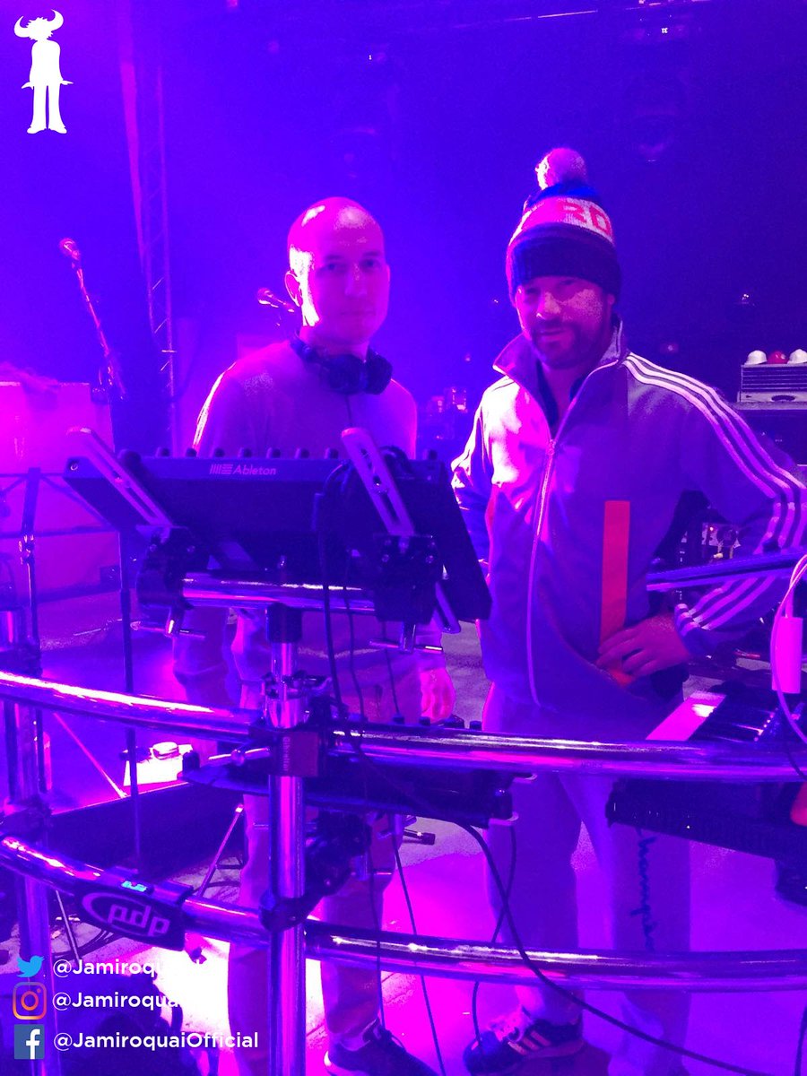 JamiroquaiHQ's tweet photo. Meet our new talented band members Nate on keys &amp; guitars and Howard our ableton live whiz, welcome aboard chaps! :) #JamiroquaiLive2017 https://t.co/LAXlp2DLDA