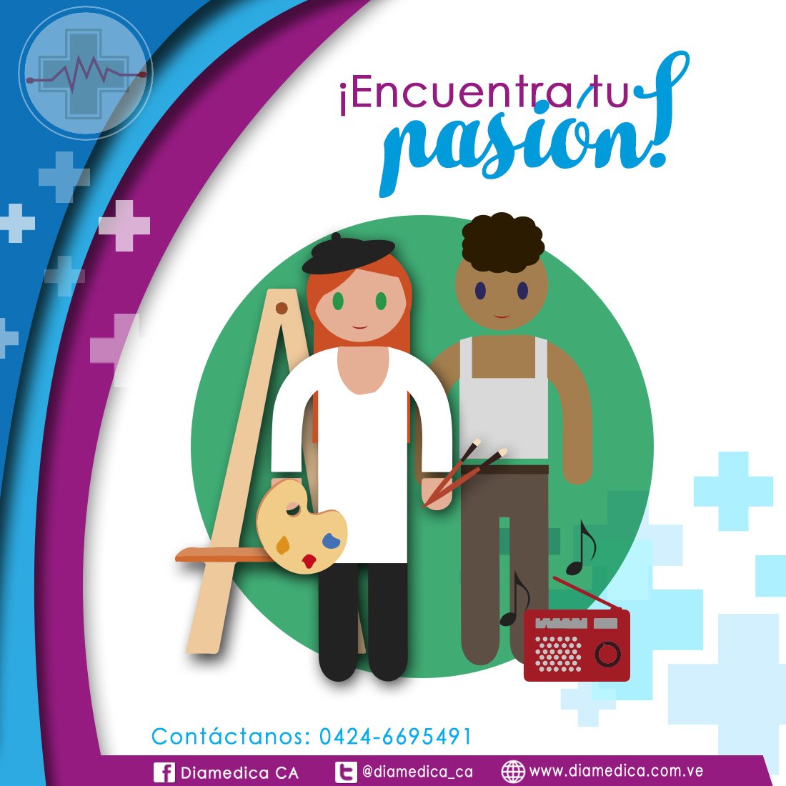 Diamedica_ca's tweet photo. Ten algún hobby como pintar, bailar, escribir… ¡Encuentra tu pasión! https://t.co/VhgHUAGYsZ