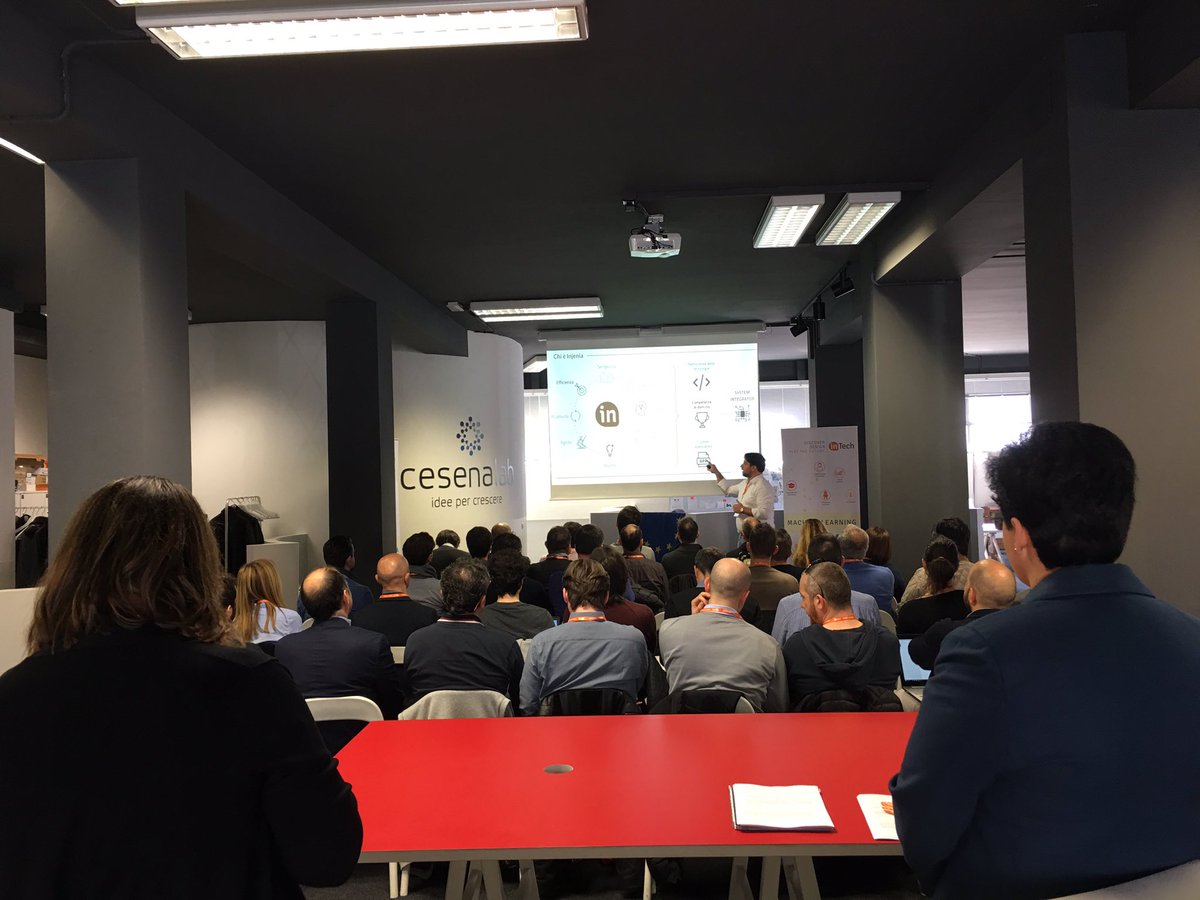 cesenalab's tweet photo. Oggi 4ª tappa del Workshop #InTech17 con @Injenia #gcp #cloud #bigdata #MachineLearning #Cesena #startup https://t.co/Yl5IvDAS0S