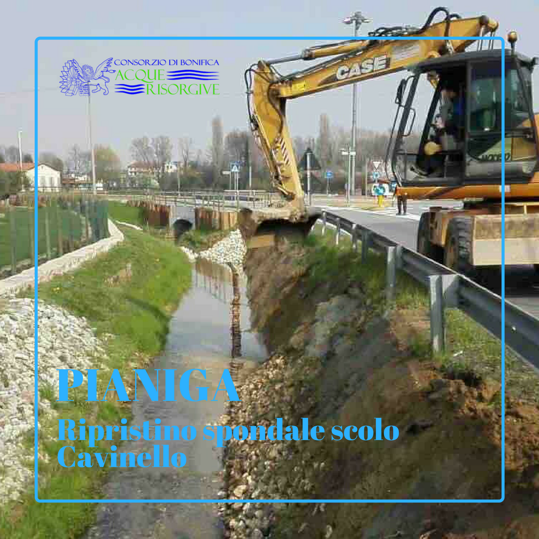 AnbiVeneto's tweet photo. #Pianiga Lungo lo scolo Cavinello è in corso il ripristino spondale in pali e roccia
#sicurezza #idraulica #bonifica #AcqueRisorgive https://t.co/Nb9IAUf05H