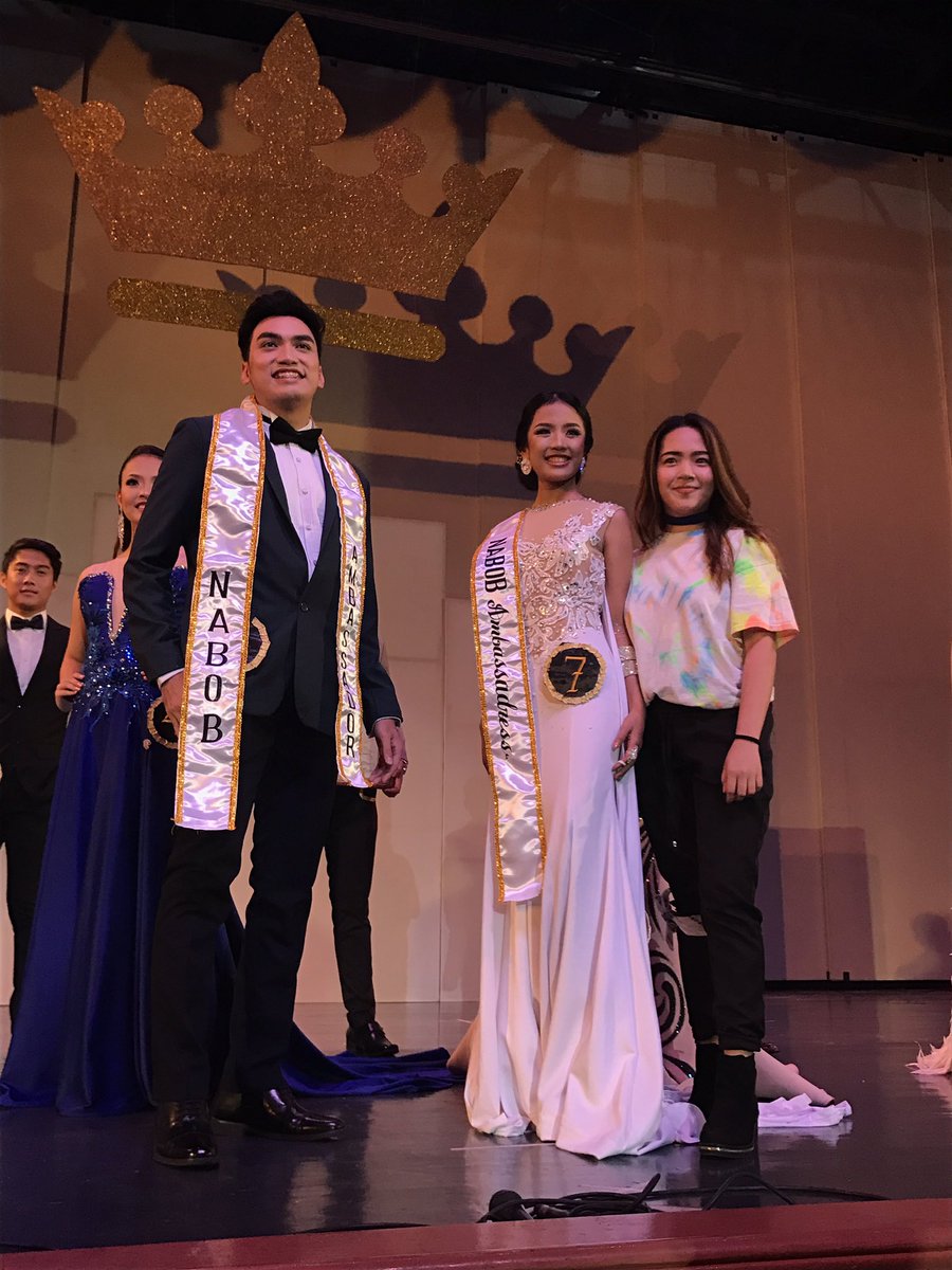 USTCBASC's tweet photo. NABOB Apparel Ambassador and Ambassadress are Jim Lazam and Angelia Orna 👑 #CYAA2017 #Phenomena https://t.co/AUlWiudF7h