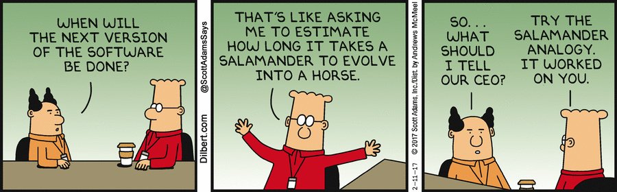 AlexBotha1's tweet image. These 'excuses' have been given to me, many times...
#headexplode
@Dilbert_Daily #softwaredevelopment