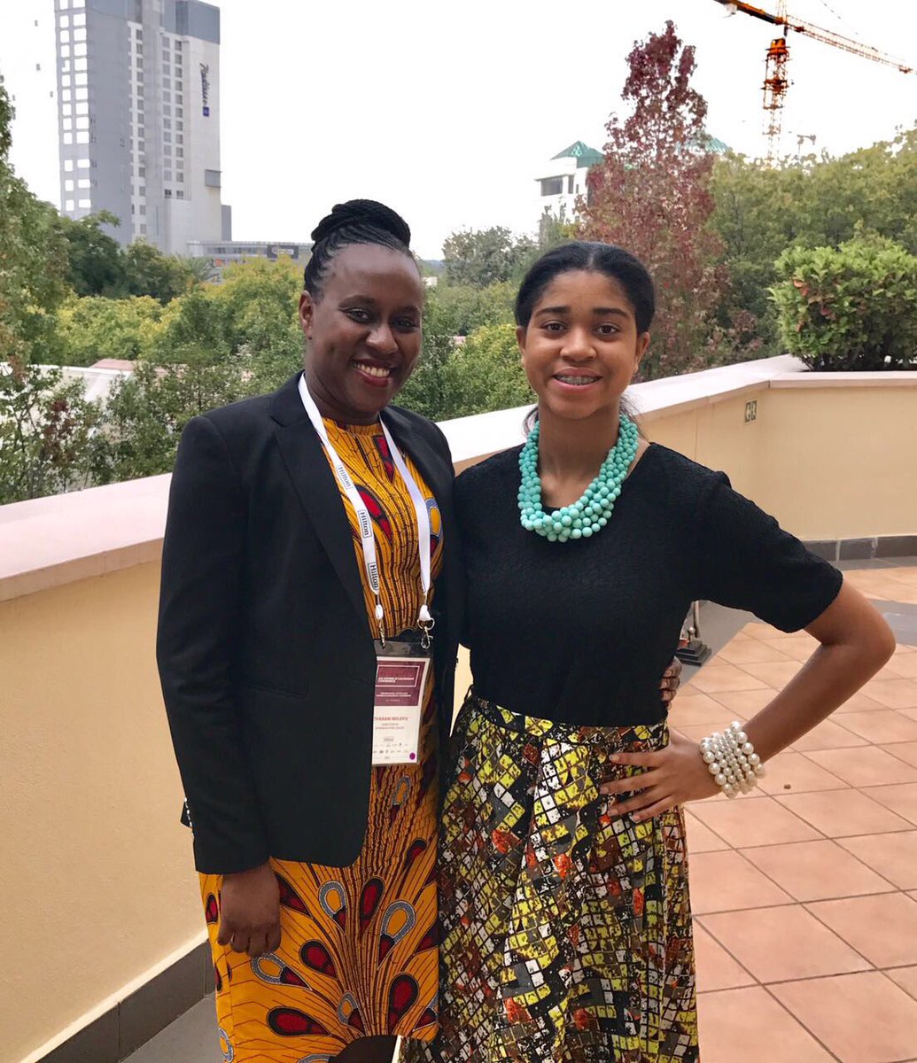 tndlovuu's tweet photo. DAY 2 Women in Leadership Conference: meeting Zuriel Oduwole 14yr Girl Education AdvocateWorld's Youngest Film Maker. #leadandthrive #hilton https://t.co/tFMH3nAasF