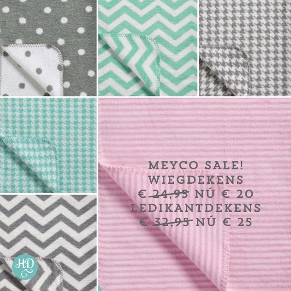 Niet alleen leuk voor op bed maar ook voor op het gras in de tuin of park: dekentjes van Meyco. Nu in de #sale! hydrofieledoeken.nl/nl/114-meyco