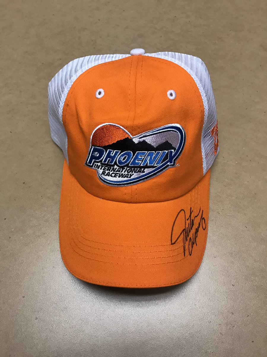 JRMotorsports's tweet photo. RT and follow to enter for your chance to win a @PhoenixRaceway hat signed by @J_Allgaier. Two winners randomly selected tomorrow A.M.! https://t.co/8i7Y72UzLh