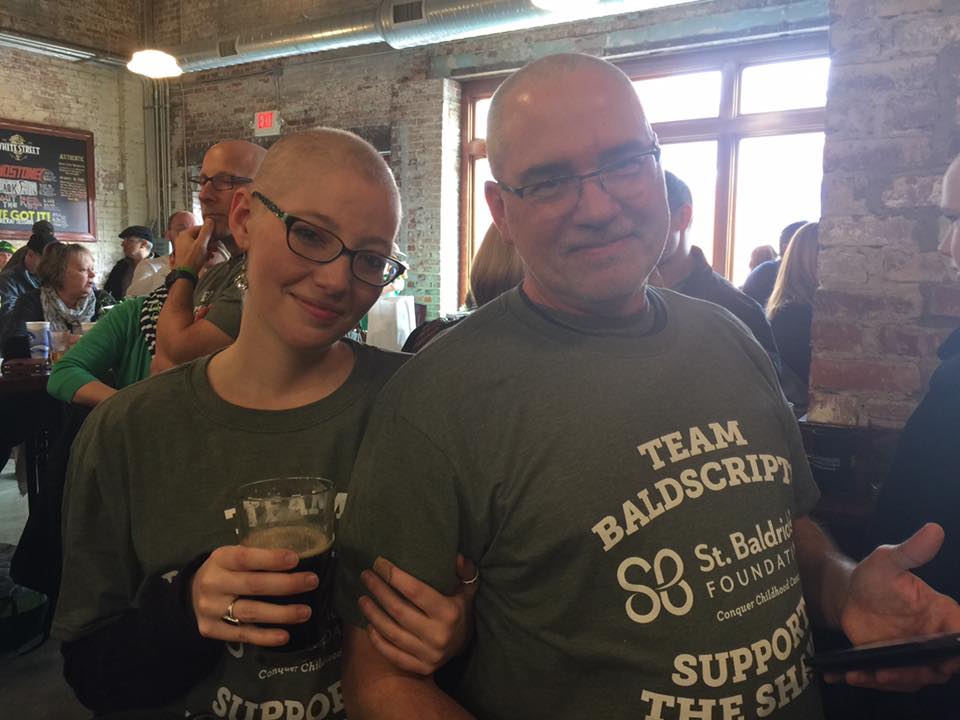 wellmellowed's tweet photo. My beautiful shavees! #StBaldricks #childhoodcancer #TeamBaldscripts #PediatricCancerSurvivorsRock! https://t.co/n5GoQnUQ54