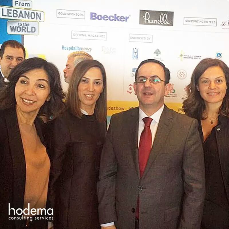 HodemaCo's tweet photo. Hodema's Nada Alameddine at Horeca press conference in Beirut with HE Mr. Avedis Guidanian, Lebanese Minister of Tourism. https://t.co/8v6gLrfHow
