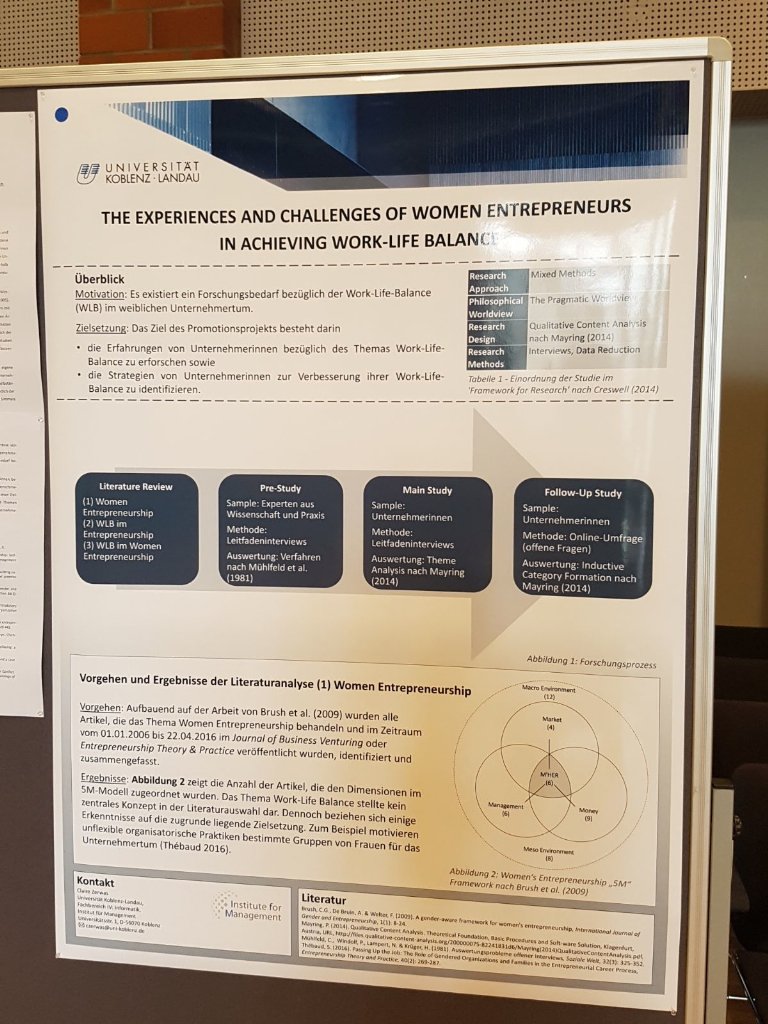 ESC_Berger's tweet photo. #worklifebalance &amp; #femalefounders? Claire Zerwas wins best poster award @ #weforfuture. Can't wait for results https://t.co/6rzrfHy0x6