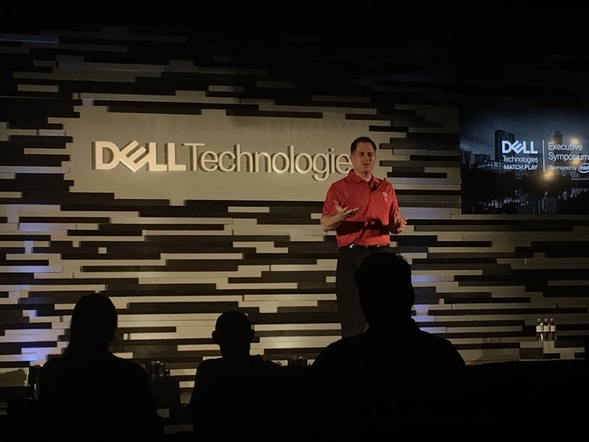 'The cost of making things intelligent is approaching $0.' A trillion connected nodes is on the horizon. #DellMatchPlay