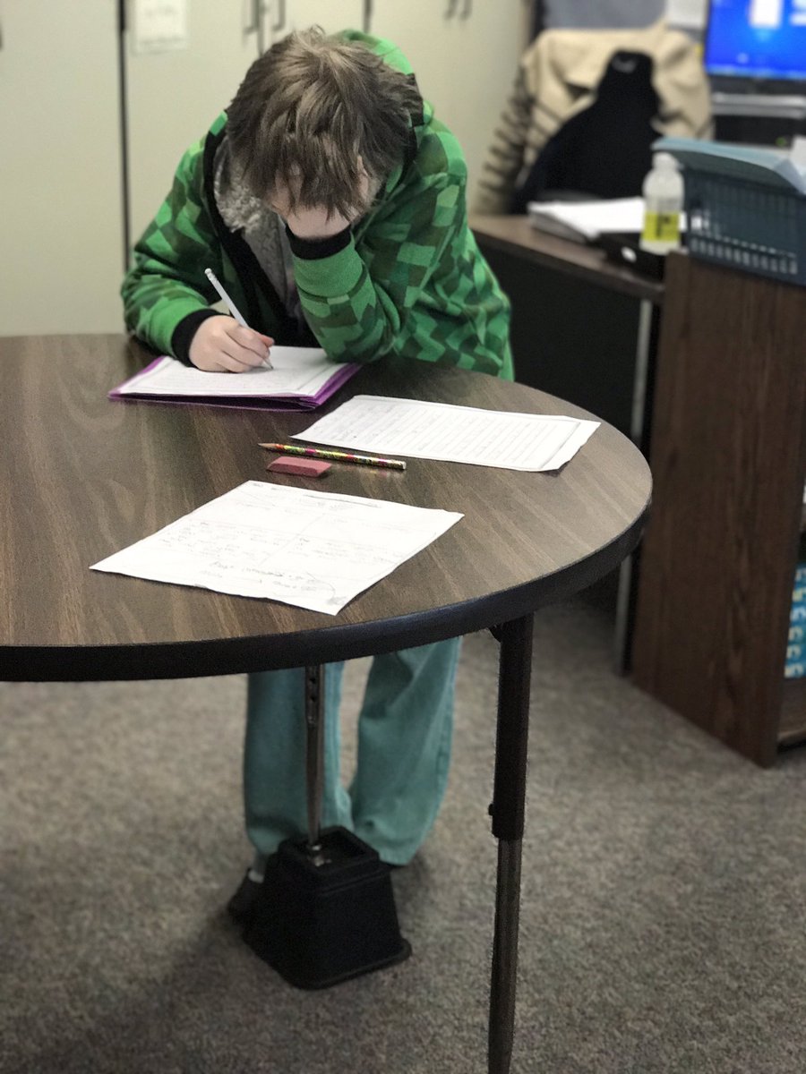 There is research to suggest that standing while working increases productivity.  We are testing it out!  <a href="/LakewoodEl/">Lakewood Elementary</a>