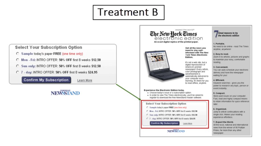 MECLABS's tweet image. #ResearchPartner Finding: Be more forward in asking for subscriptions, this Treatment generated 64% more subscribers marketingexperiments.com/blog/digital-m…