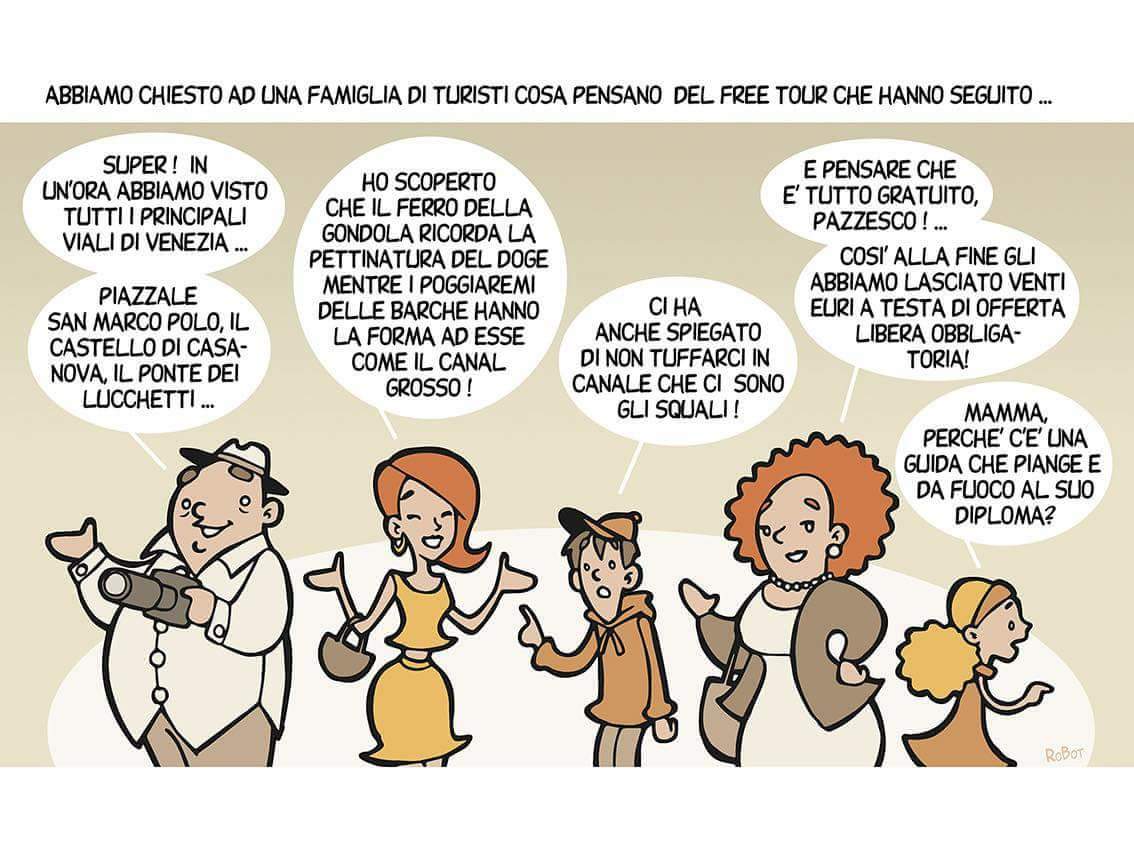 GuidedVenice's tweet image. Thanks @RobertoBottazzo for this amazing comic #localguide #nofreetours #defendlocal