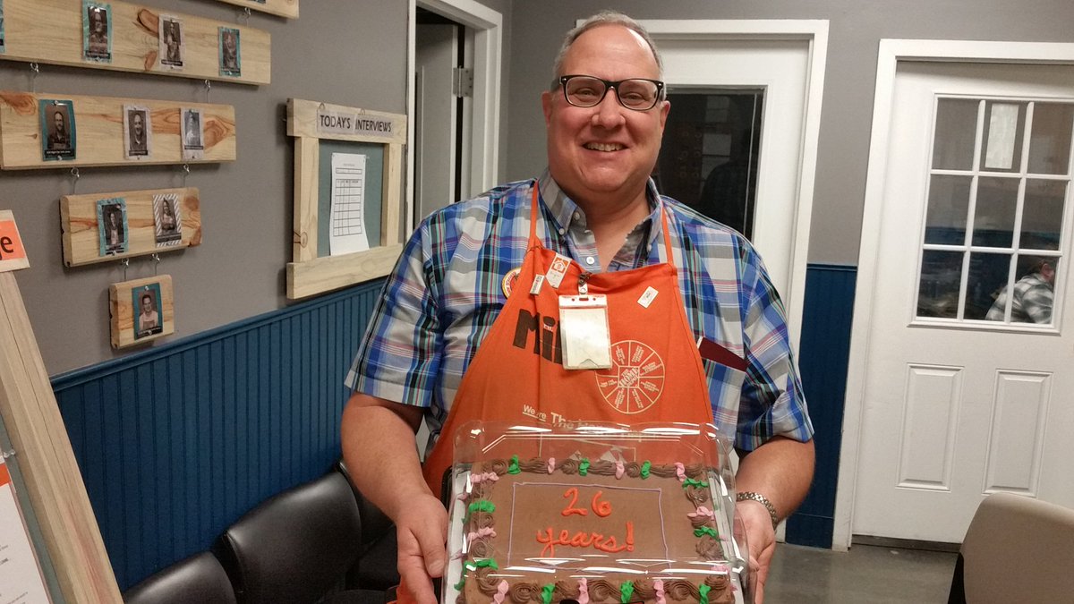 Congratulations Mike 26!! Years with the home depot. Number 1 in sales experience makes the difference #HomeDepot #4413 #millwork