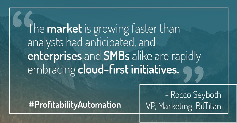 BitTitan's tweet photo. If you are looking to grow your company, its time to adopt the #cloud and get #ProfitabilityAutomation https://t.co/fjZn57RrEo https://t.co/KbfEzAGzx3