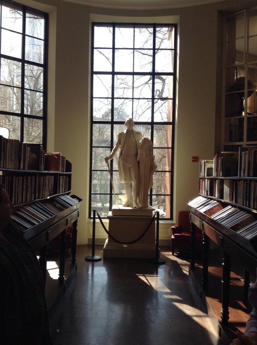 SimmonsSLIS's tweet photo. In-residence writer Jack Gantos invited us to tour the lovely @bostonathenaeum with Mary Warnement '02LS, Head of Reader Services! #LIS #BOS https://t.co/c6JBGoj1DL