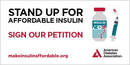 AmDiabetesAssn's tweet photo. More than 233,000 people have signed our petition to #MakeInsulinAffordable. Add your name to the list &amp; share. https://t.co/xSeks5VhbO https://t.co/pibYdM1hzS