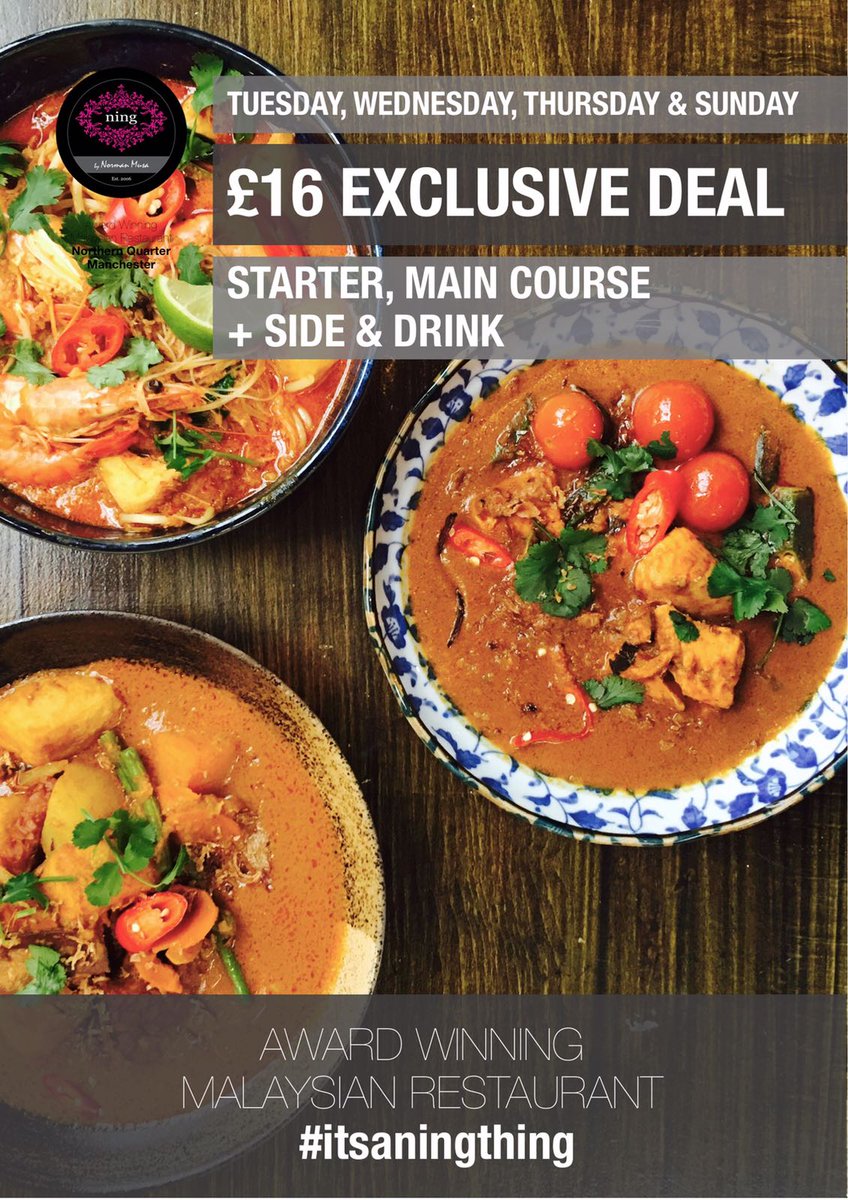 itsaNingthing's tweet photo. Enjoy our brand new£16 deal with broader selection of foods as your dinner tonight! Book your table 01612389088 or via @OpenTableUK https://t.co/1rsaO1fLug