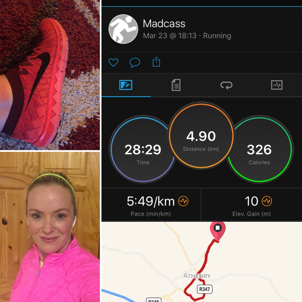 melcass13's tweet photo. Just feel short of 5k this evening 🙈🙈 but got to be happy with that run thou 👊🏻👊🏻 https://t.co/o7OmGqVVnv