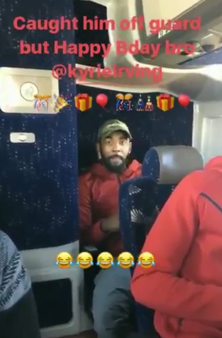 VIDEO: LeBron James sings \Happy Birthday\ to Kyrie Irving on his 25th 
