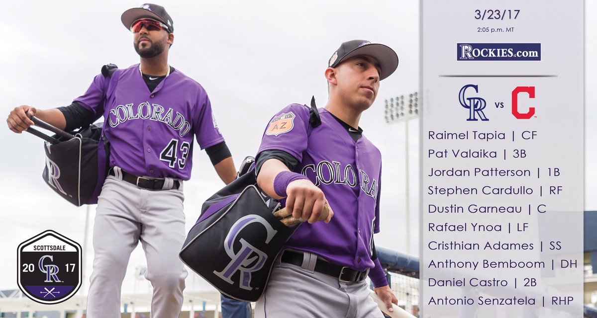 We'll play baseball against the @Indians again today, this time at their place.  #RoxSpring 📄🌵⚾️ https://t.co/LSYcwbknVx