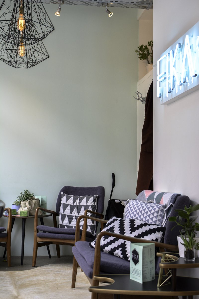 For a great aquavit cocktail, fresh kanelbullar or specialty coffee you need to go to this place: Fika.