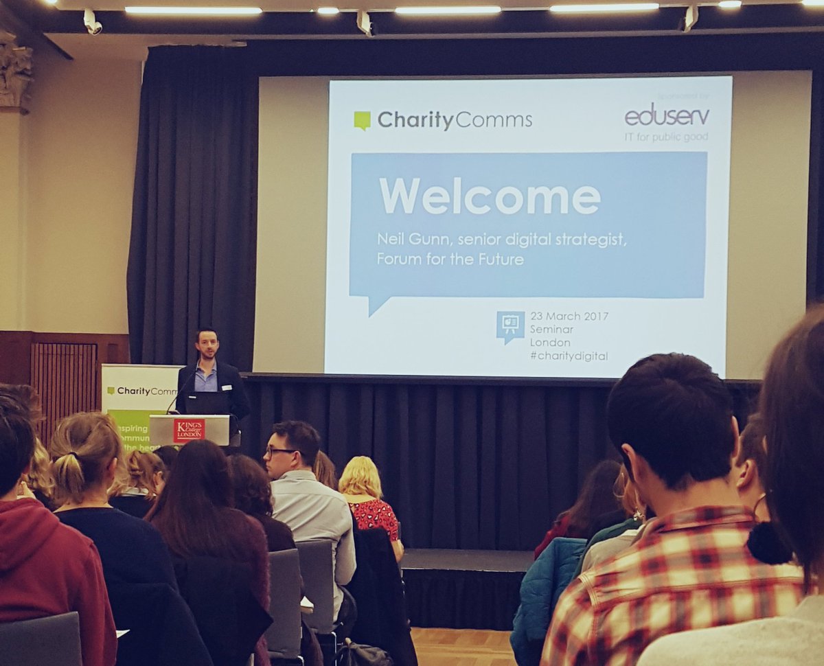Just checked in to the <a href="/CharityComms/">CharityComms</a> Digital Trends Seminar #charitydigital