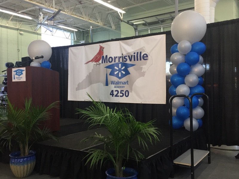 MarkStohlman's tweet photo. Congratulations to the 44 graduates of Walmart Academy in @Morrisville_NC ! Good job and good luck! @MorrisvilleNC @Walmart https://t.co/VCAKGx22rL