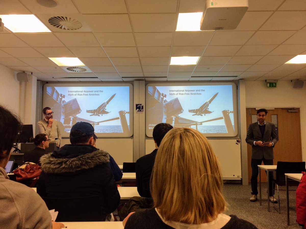 bathdebate's tweet photo. @WaliAslam introduces Chris Wood for a talk on #Western airpower and the #myth of "risk free" #airstrikes https://t.co/iVBvFhYyFA