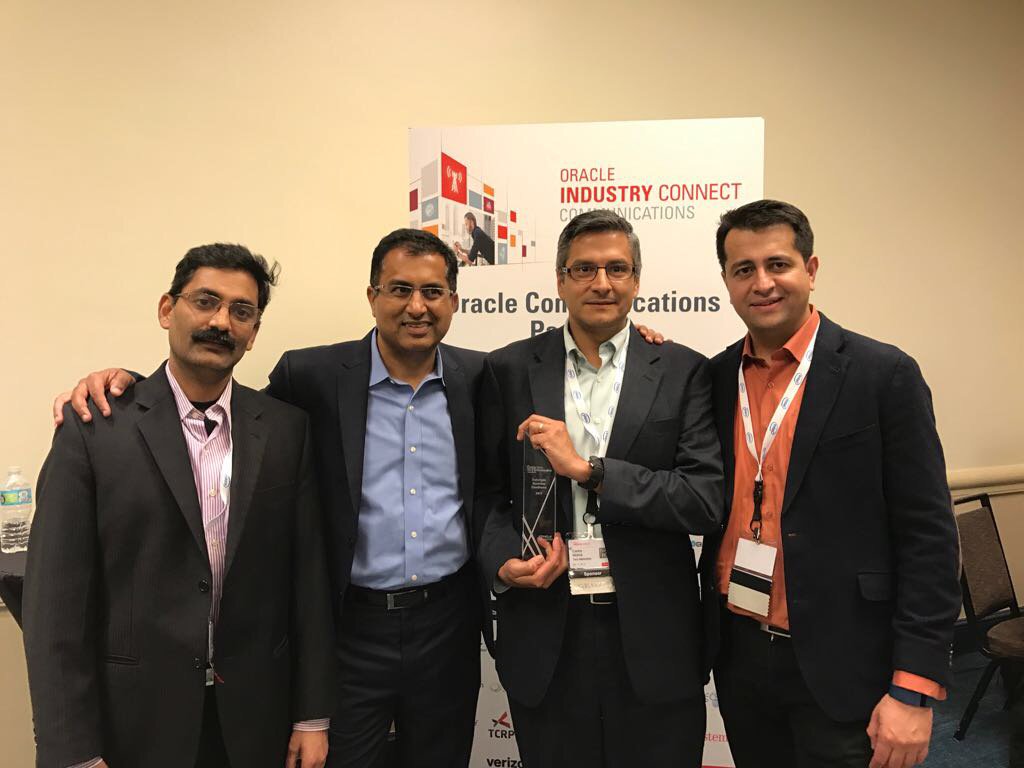 tech_mahindra's tweet image. Cheers to the award winning #TechMNetworks team at #OracleIC17! #unlockexperiences