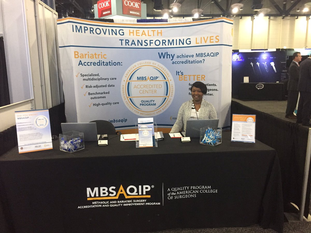 teresa_fraker's tweet photo. Stop by the #MBSAQIP booth at #SAGES2017; our team is ๐to assist!
@AmCollSurgeons @asmbs https://t.co/xQq9twmfKO