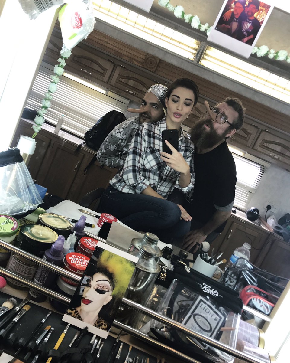 iamAmyJackson's tweet photo. Shenanigans on the set of #BoogieMan with The Glam Squad!! https://t.co/puYJ3CEQhb