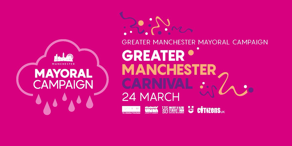 ManchesterSU's tweet photo. In Celebration of the #Manchester's Mayoral Election we've got LOADS on offer! Join us tomorrow to get involved! https://t.co/kLjGE4Hgin 🎡 https://t.co/UY5KNaYgEr