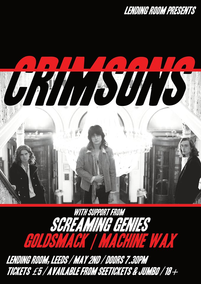🔥 MASSIVE SHOW ANNOUNCEMENT 🔥 

<a href="/Crimsonsband/">Crimsons</a> <a href="/ScreamingGenies/">Screaming Genies</a> <a href="/Goldsmackmusic/">Goldsmack</a> 

#flowerpower #fuckyeah #bestlineupever