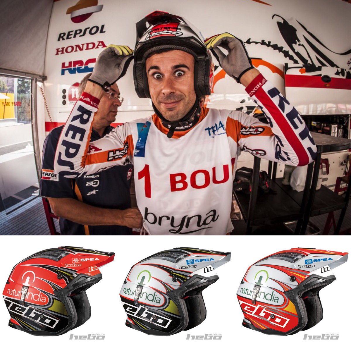 HeboFactory's tweet image. Nuevo casco #Hebo @tonibou réplica, disponible en tres acabados diferentes.
Peso de 950 gramos. hebo.com